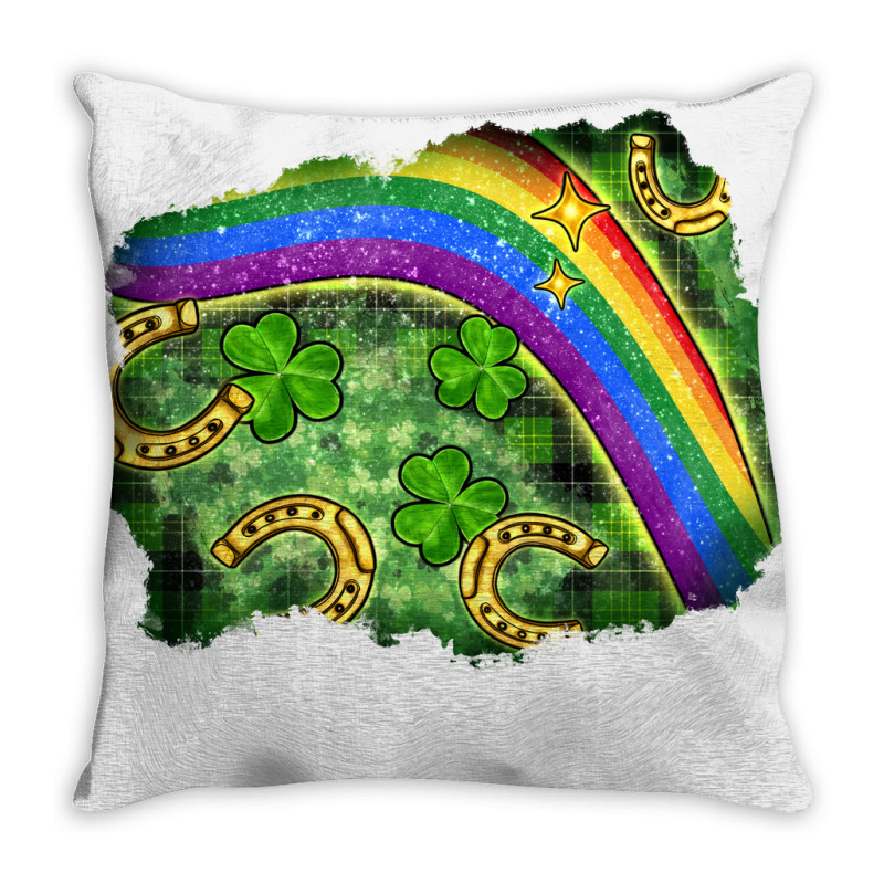 St. Patrick's Day Patch Throw Pillow | Artistshot