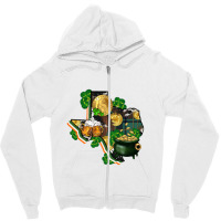 Texas Map St Patrick's Day Zipper Hoodie | Artistshot