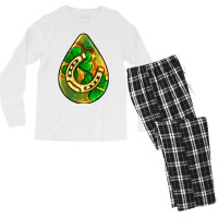 St.patrick's Teardrop Earrings Men's Long Sleeve Pajama Set | Artistshot