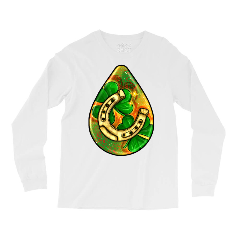 St.patrick's Teardrop Earrings Long Sleeve Shirts by FaDigitalArtStudio | Artistshot