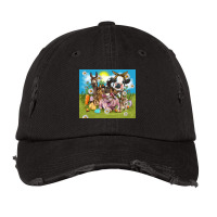 Easter Day Farm Animals Vintage Cap | Artistshot