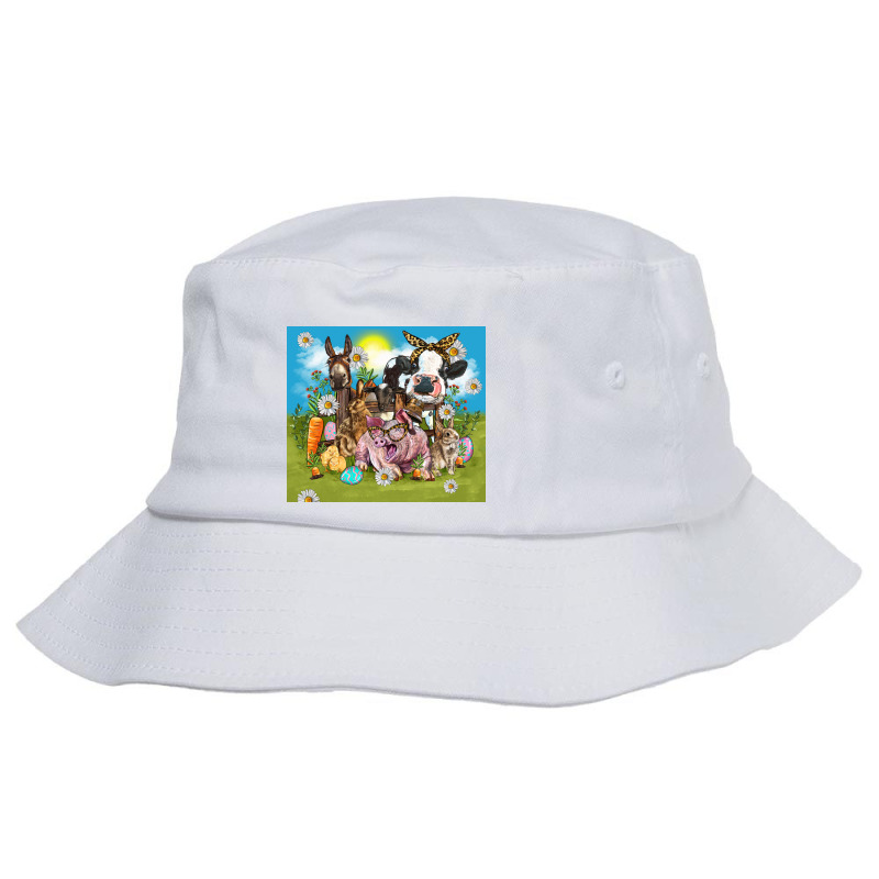 Easter Day Farm Animals Bucket Hat by FaDigitalArtStudio | Artistshot