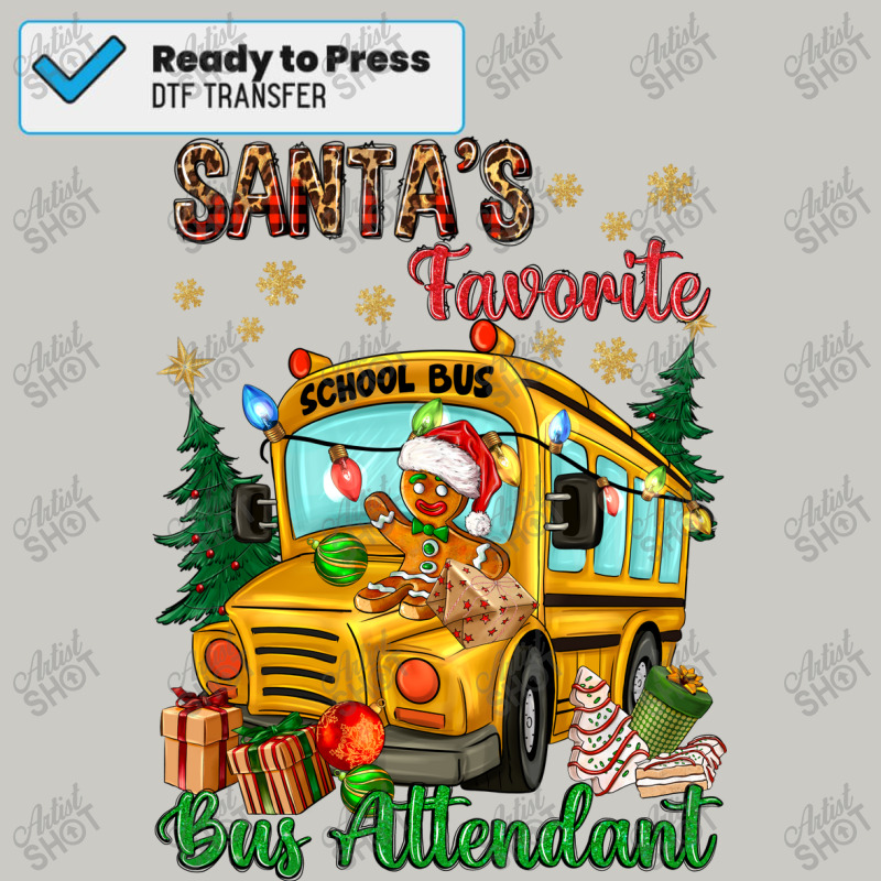 Santa's Favorite Bus Attendant Dtf Transfer | Artistshot