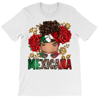 Mexicana Latina Messy Bun T-shirt | Artistshot