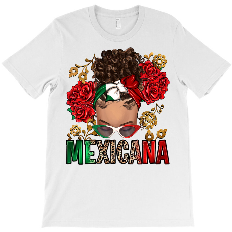 Mexicana Latina Messy Bun T-Shirt by RanaPortraitStore | Artistshot