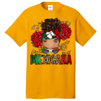 Mexicana Latina Messy Bun Basic T-shirt | Artistshot