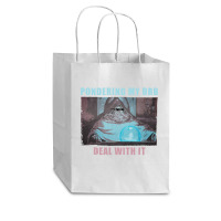 Don't Talk To Me Until I've Pondered Cub Paper Bag - 8 X 4 1/2 X 10 1/4 | Artistshot