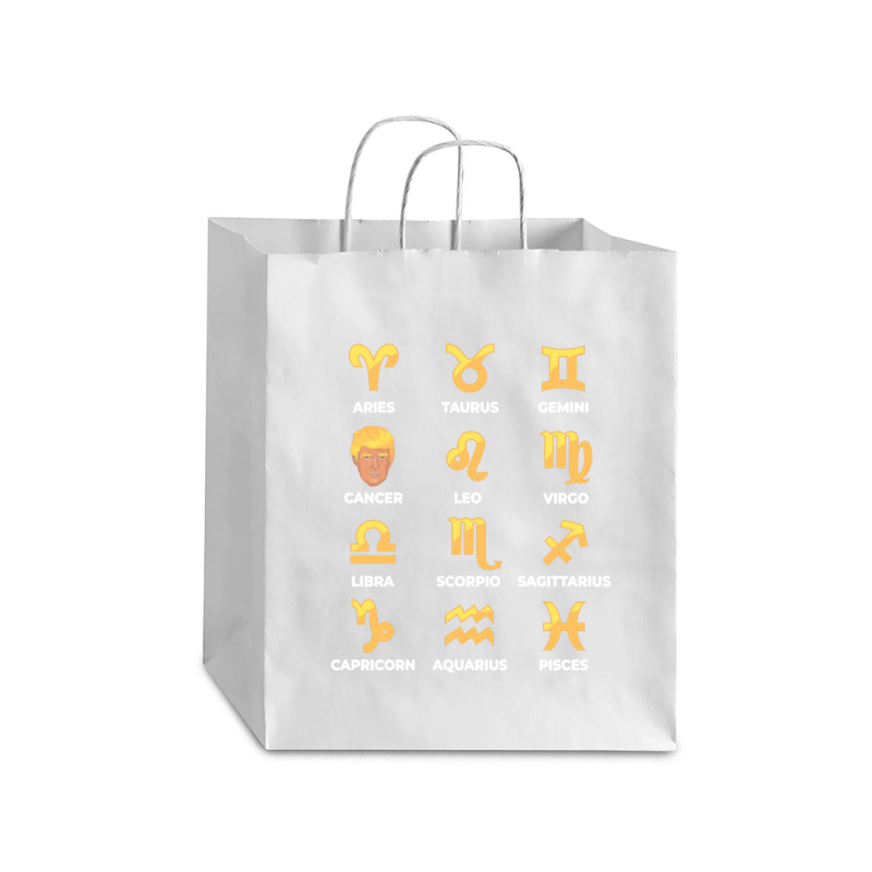 Funny Anti Trump Zodiac   Anti Trump Debie Paper Bag - 10 X 5 X 13 | Artistshot