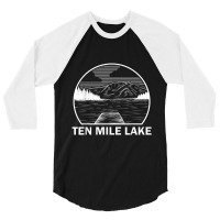 Ten Mile Lake Funny Fishing Camping Summer 3/4 Sleeve Shirt | Artistshot