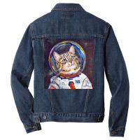 Kitty, Black, Vintage, Book, Space Cat, Nying,universe Men Denim Jacket | Artistshot