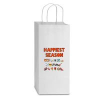 Happiest Season Start, Happiest Season Double Wine Paper Bag - 6 1/2 X 3 1/2 X 12 3/8 | Artistshot