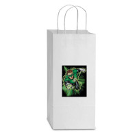 Jla, Green Lantern Energy Double Wine Paper Bag - 6 1/2 X 3 1/2 X 12 3/8 | Artistshot