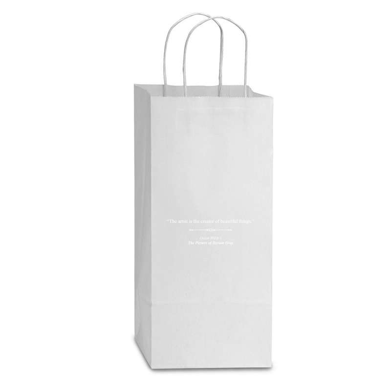 Quote Double Wine Paper Bag - 6 1/2 X 3 1/2 X 12 3/8 | Artistshot