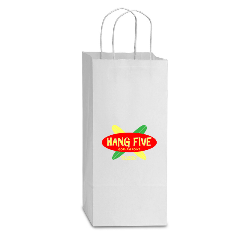 Hang Five (dark Variant)   Adam West Double Wine Paper Bag - 6 1/2 X 3 1/2 X 12 3/8 | Artistshot