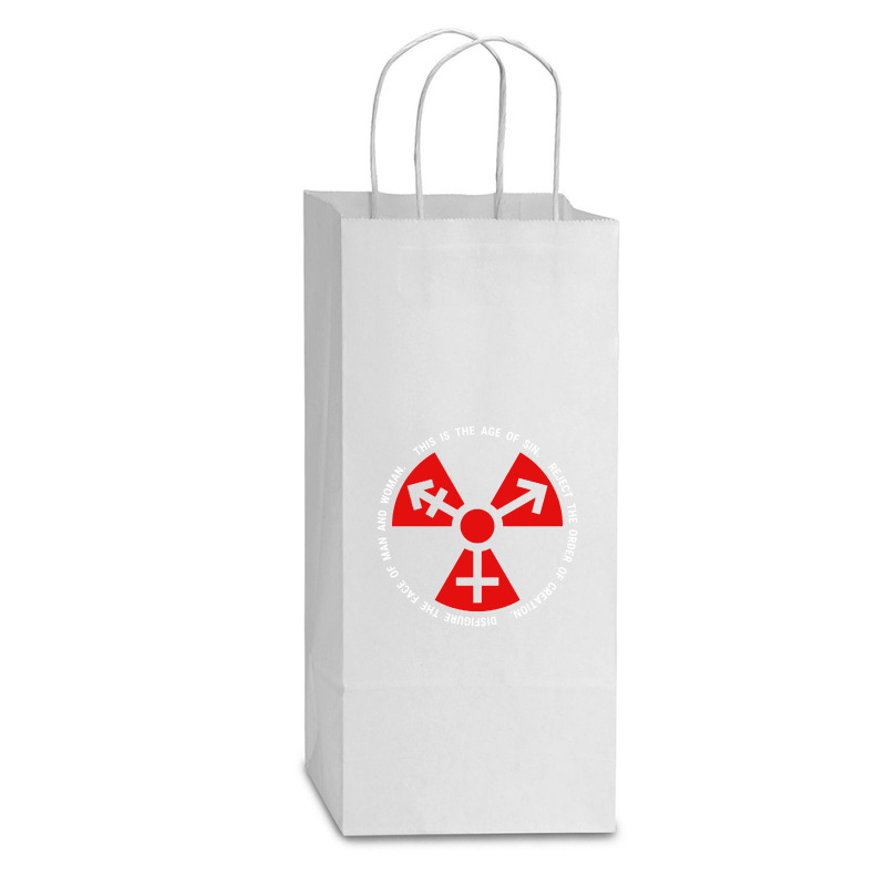 Trans Radiation Double Wine Paper Bag - 6 1/2 X 3 1/2 X 12 3/8 | Artistshot