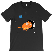 Space Cat, Universe, Kitten, Halloween,nying, Retro, Funny Cat T-shirt | Artistshot