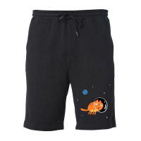 Space Cat, Universe, Kitten, Halloween,nying, Retro, Funny Cat Fleece Short | Artistshot