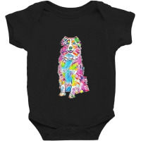 Australian Shepherd Dog Sitti Baby Bodysuit | Artistshot