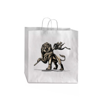 Lion Statue Jumbo Paper Bag - 18 X 7 X 18 3/4 | Artistshot