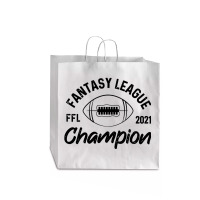 Fantasy League Champion Jumbo Paper Bag - 18 X 7 X 18 3/4 | Artistshot