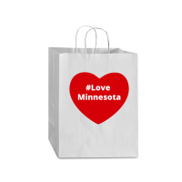 Love Minnesota, Hashtag Heart, Love Minnesota Mart Paper Bag -13 X 7 X 17 | Artistshot