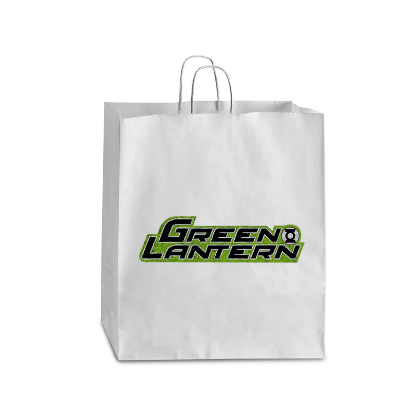 Green Lantern, Scribble Title, Queen Paper Bag - 16 X 6 X 19 1/4 | Artistshot