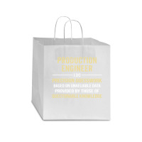 Production Engineer I Do Precision Guesswork. Funny Gift Star Paper Bag - 13 X 7 X 13 | Artistshot