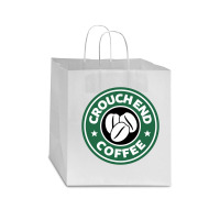 Crouch End Coffee Star Paper Bag - 13 X 7 X 13 | Artistshot