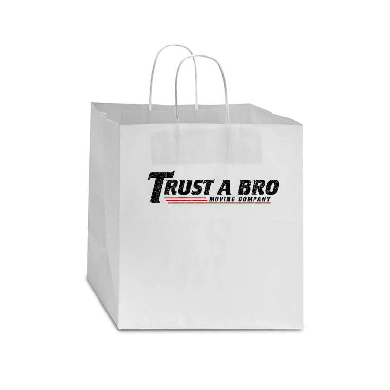 Trust A Bro Moving Company    T Shirt Star Paper Bag - 13 X 7 X 13 | Artistshot