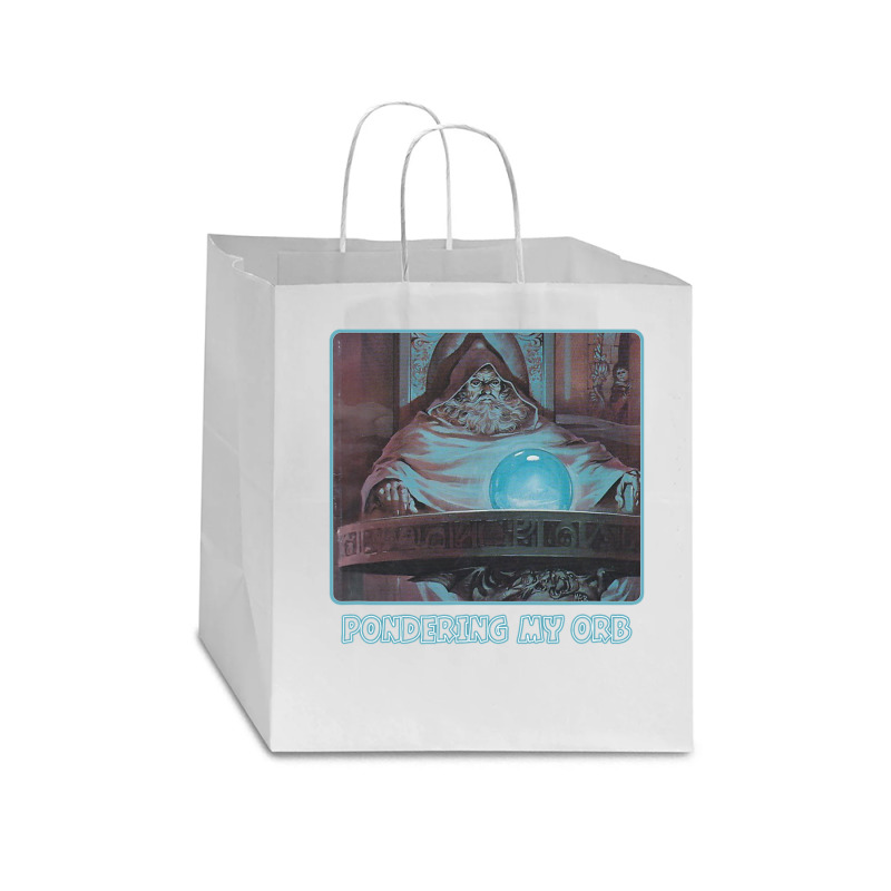 Pondering My Orb Meme T Shirt Star Paper Bag - 13 X 7 X 13 | Artistshot