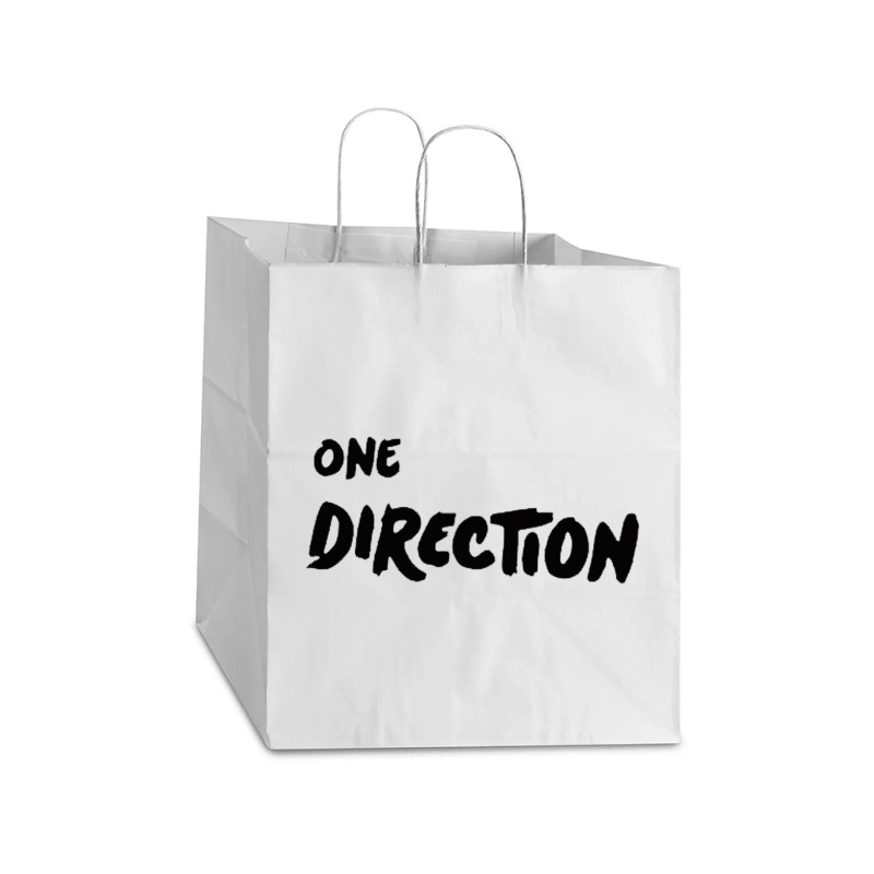 One Direction Take Out Paper Bag - 14 X 10 X 15 1/2 | Artistshot