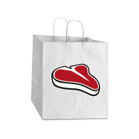 Steak , Steak Take Out Paper Bag - 14 X 10 X 15 1/2 | Artistshot