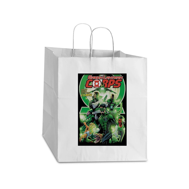 Green Lantern, Gl Corps Take Out Paper Bag - 14 X 10 X 15 1/2 | Artistshot