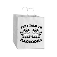 Raccoon Take Out Paper Bag - 14 X 10 X 15 1/2 | Artistshot