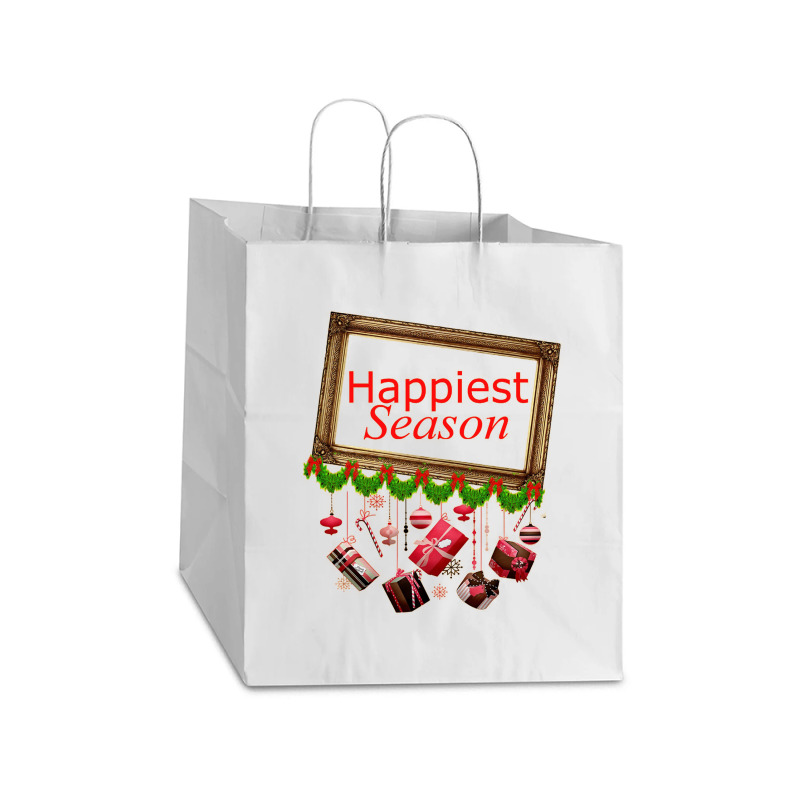 Happiest Season Take Out Paper Bag - 14 X 10 X 15 1/2 | Artistshot