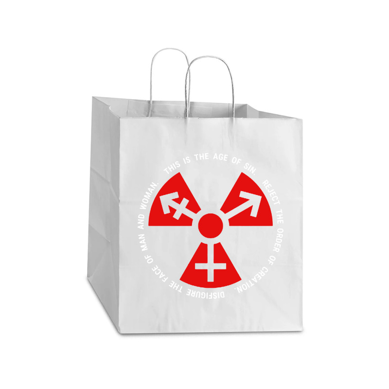 Trans Radiation Take Out Paper Bag - 14 X 10 X 15 1/2 | Artistshot