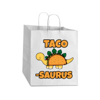 Taco Saurus Take Out Paper Bag - 14 X 10 X 15 1/2 | Artistshot