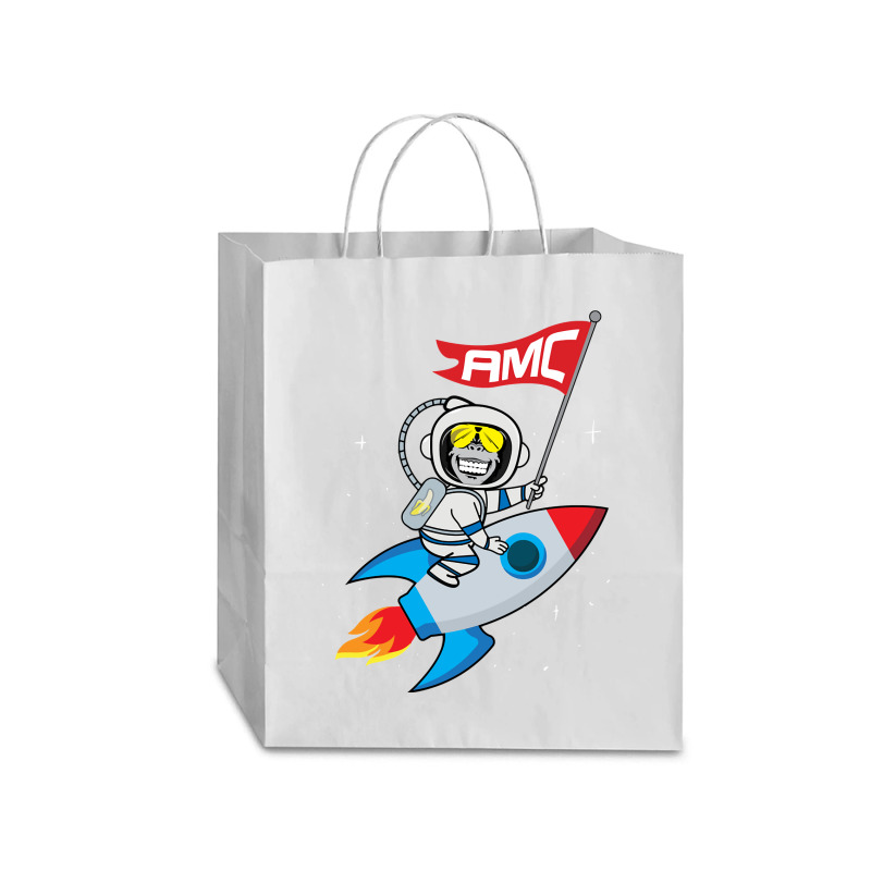 Apes To The Moon $amc Short Squeeze Pullover Hoodie Traveler Paper Bag -13 X 6 X 15 3/4 | Artistshot