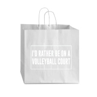 Volleyball Quotes Vogue Paper Bag - 16 X 6 X 12 | Artistshot