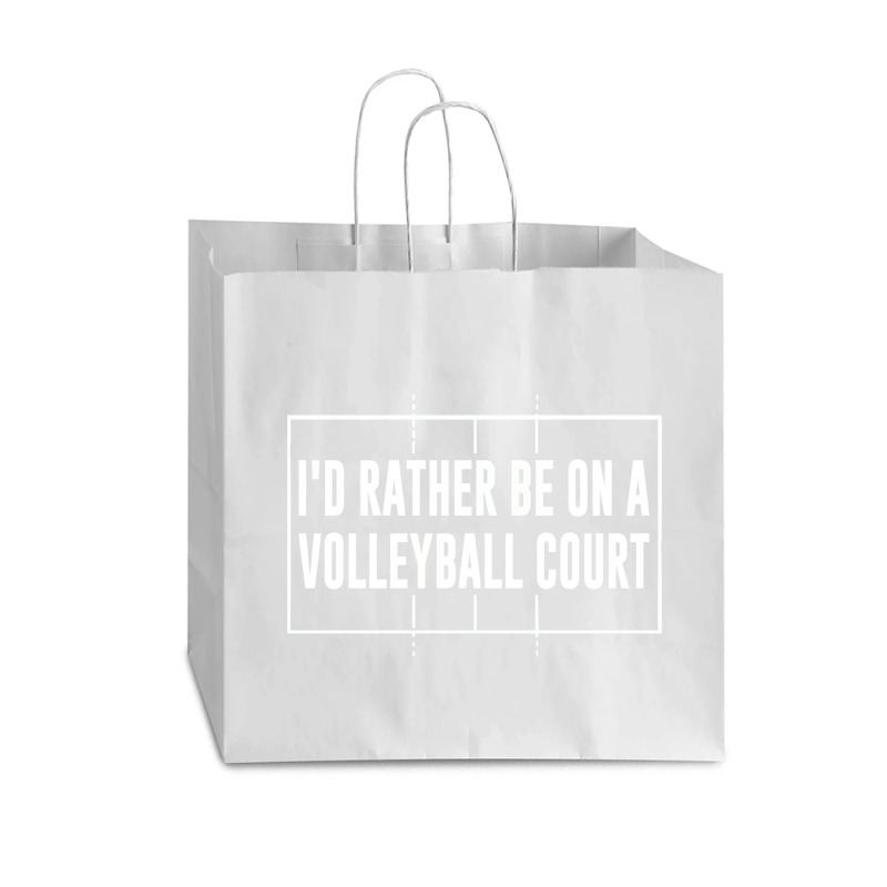 Volleyball Quotes Vogue Paper Bag - 16 X 6 X 12 | Artistshot