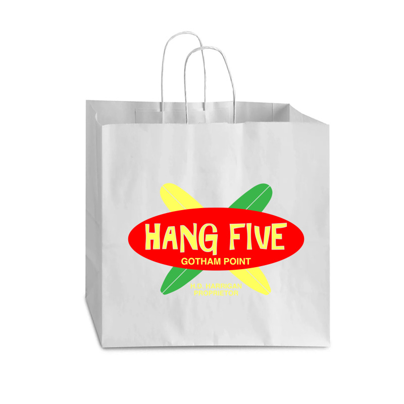 Hang Five (dark Variant)   Adam West Vogue Paper Bag - 16 X 6 X 12 | Artistshot