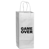 Game Over   Game Wine Paper Bag - 5 1/2 X 3 1/4 X 13 | Artistshot