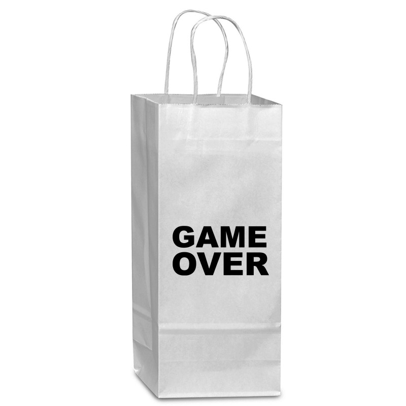 Game Over   Game Wine Paper Bag - 5 1/2 X 3 1/4 X 13 | Artistshot