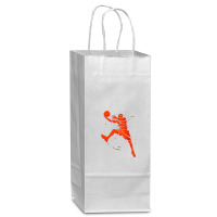 Basketball Player Splash Skill Wine Paper Bag - 5 1/2 X 3 1/4 X 13 | Artistshot