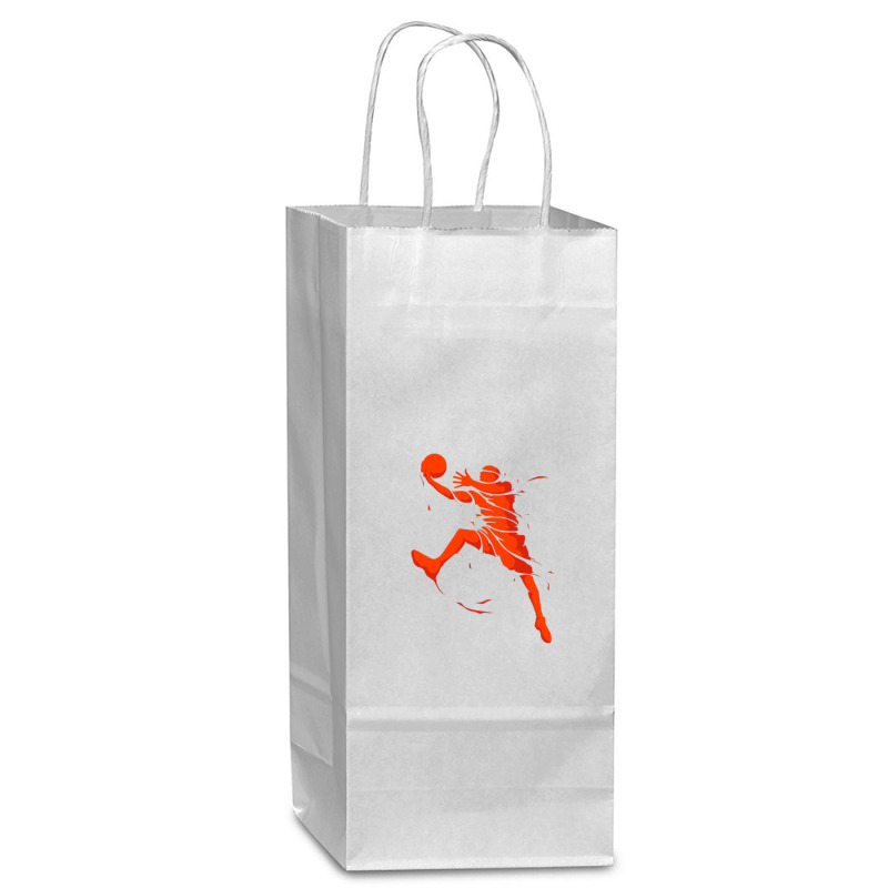 Basketball Player Splash Skill Wine Paper Bag - 5 1/2 X 3 1/4 X 13 | Artistshot