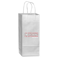 Im Speaking Kamala Wine Paper Bag - 5 1/2 X 3 1/4 X 13 | Artistshot