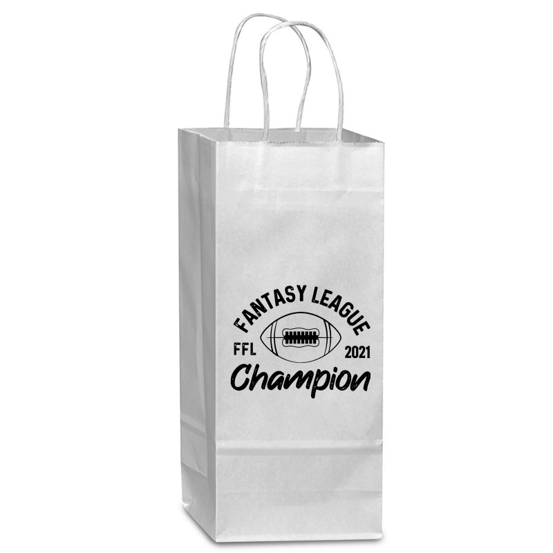 Fantasy League Champion Wine Paper Bag - 5 1/2 X 3 1/4 X 13 | Artistshot