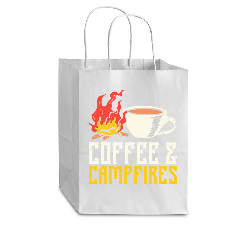 Campfire T  Shirt Coffee And Campfires T  Shirt Cub Paper Bag - 8 X 4 1/2 X 10 1/4 | Artistshot