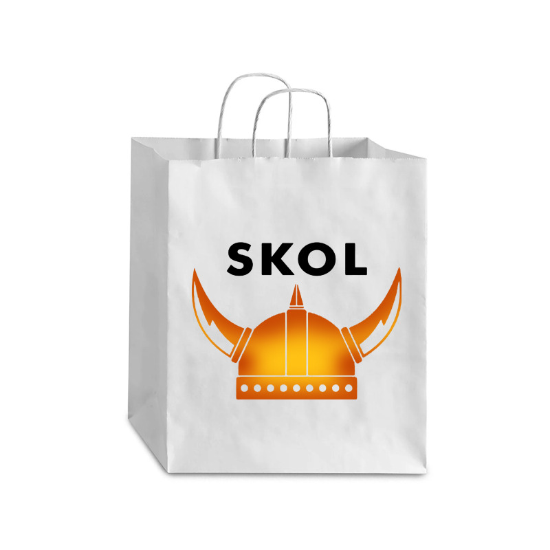 Skol Viking Helmet Minneapolis Miracle Debie Paper Bag - 10 X 5 X 13 | Artistshot