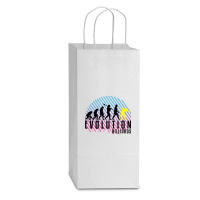 Billiards Evolution Double Wine Paper Bag - 6 1/2 X 3 1/2 X 12 3/8 | Artistshot